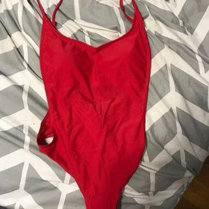 Red SunnyCo Clothing Swimsuit